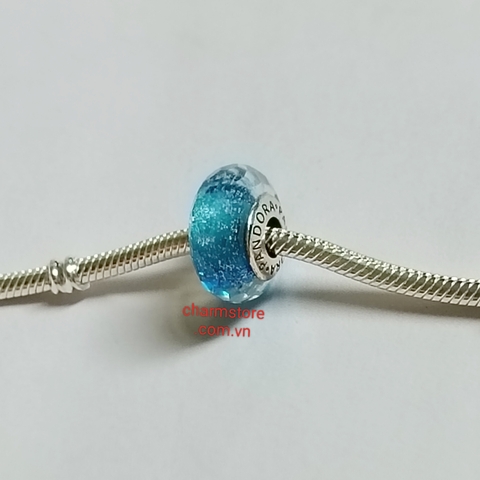 CHARM MURANO MẶT CẮT XANH DA TRỜI