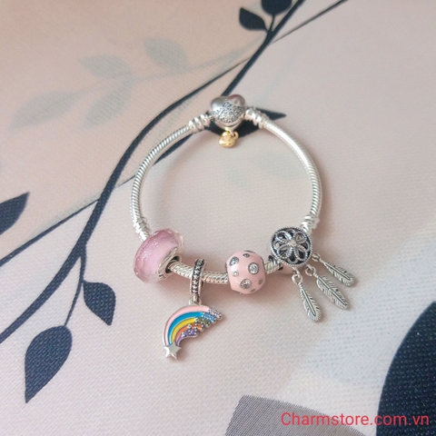 VÒNG CHARM CẦU VỒNG MAY MẮN