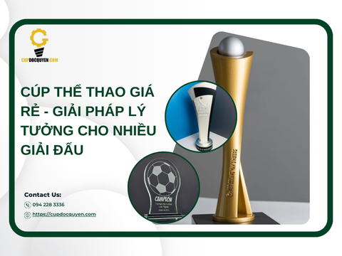 Cúp thể thao giá rẻ - giải pháp lý tưởng cho nhiều giải đấu