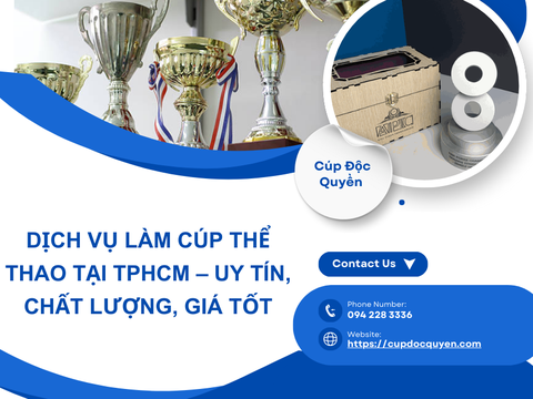 Dịch vụ làm cúp thể thao tại TPHCM – Uy tín, chất lượng, giá tốt