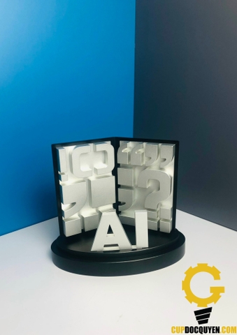 Cúp vinh danh AI hình quyển sách