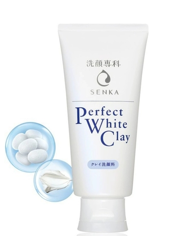 Sữa rửa mặt loại bỏ dầu thừa Senka Perfect White Clay 120g