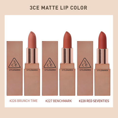 Son thỏi 3CE Matte Lip Color