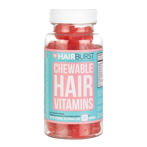 Kẹo Dẻo Hairburst Kích Thích Mọc Tóc Hairburst Chewable Hair Vitamins 60 Viên