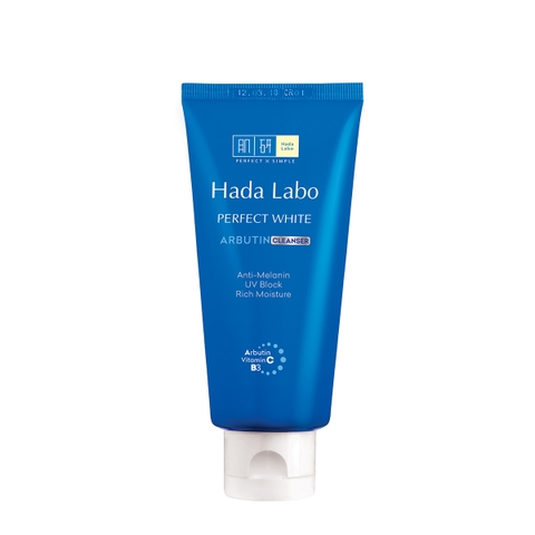 Sữa Rửa Mặt Trắng Da Hada Labo Perfect White Cleanser 80g