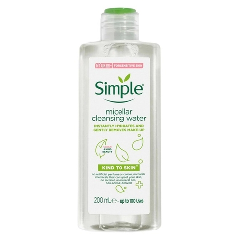 Nước tẩy trang nhẹ dịu Simple Kind To Skin Micellar Water 200ml