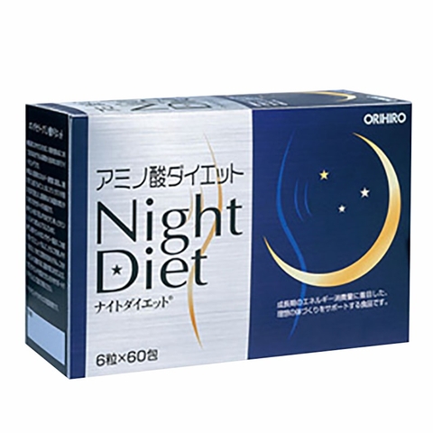 Viên Uống Giảm Cân Night Diet Orihiro Hộp 60 Gói