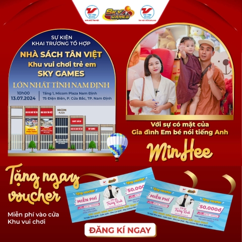 KHAI TRƯƠNG: NHÀ SÁCH TÂN VIỆT – MICOM PLAZA NAM ĐỊNH
