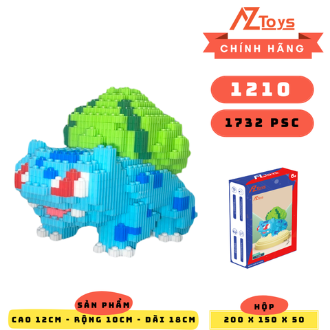 MÃ 1210 - Bulbasaur Mini - Sỉ Lẻ 40k - Sỉ Thùng 35k - Thùng 46 con