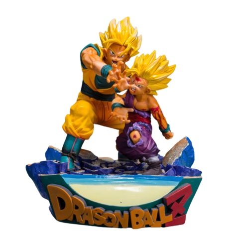 Mô hình DragonBall Goku và Gohan trạng thái chiến đấu - Cao 17cm - nặng 700gram - Dragon Ball - Bọc Túi OPP - Hộp Màu