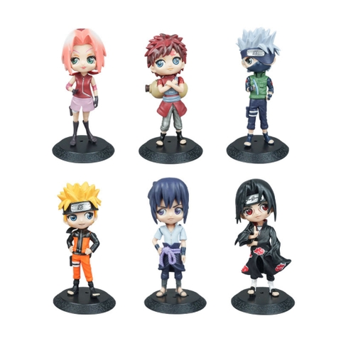 Mô hình Naruto Bộ 6 nhân vật Cao 15.5cm - nặng 150Gram- Figure Naruto - No Box