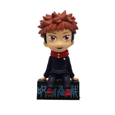 Mô Hình Itadori Yuji dáng ngồi - Cao 11cm - nặng 100gram - Box màu : bọc túi OPP - Figure anime Jujutsu Kaisen