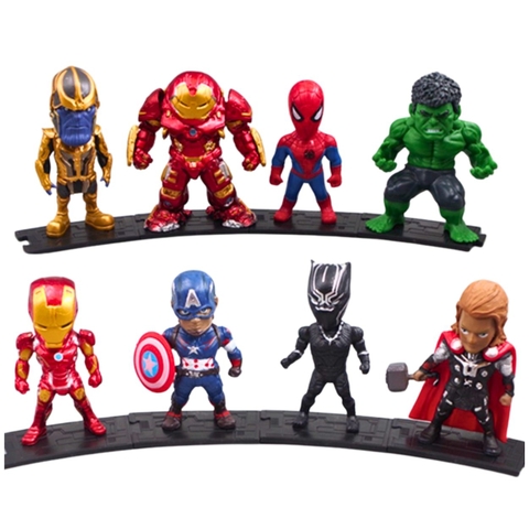 Mô Hình Avenger Bộ 8 các nhân vật siêu anh hùng - Cao 7cm - nặng 300gram - No Box - Figure Avenger - Bọc túi - No box