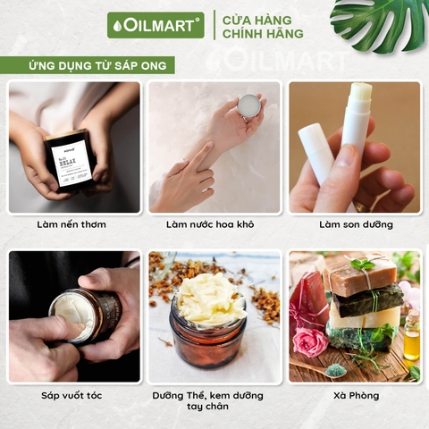 Sáp Dừa Thiên Nhiên Oilmart Natural Coconut Wax