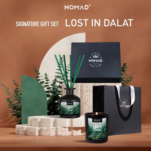 Combo 2 Phần Quà Tặng Nến Thơm, Tán Hương Nomad Signature Gift Set