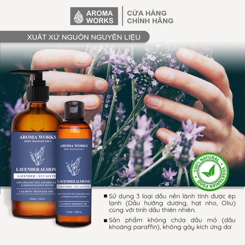 Dầu Massage Toàn Thân Aroma Works Body Massage Oils - Refreshing Citrus