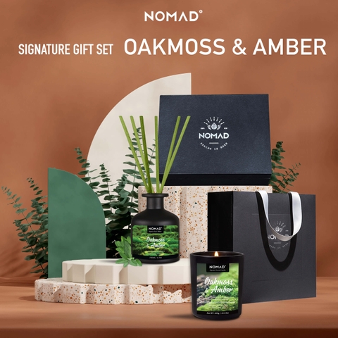 Combo 2 Phần Quà Tặng Nến Thơm, Tán Hương Nomad Signature Gift Set