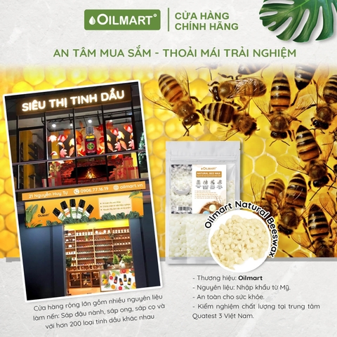 Sáp Ong Tự Nhiên Dạng Viên Oilmart Natural Bee Wax