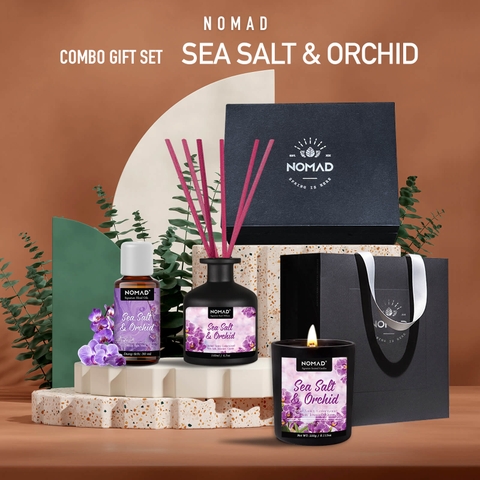 Combo Quà Tặng Nến Thơm, Tán Hương, Tinh Dầu Nomad Signature Gift Set