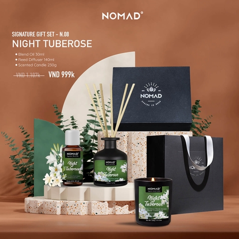 Combo Quà Tặng Nến Thơm, Tán Hương, Tinh Dầu Nomad Signature Gift Set