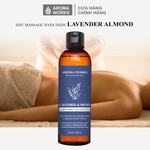 Dầu Massage Toàn Thân Aroma Works Body Massage Oils - Lavender Almond