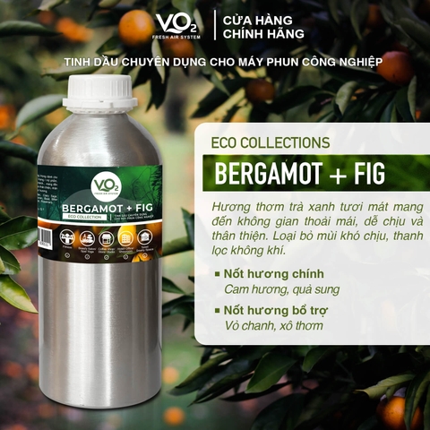 Tinh Dầu Cho Máy Phun Công Nghiệp VO2 Eco Collection - Bergamot + Fig