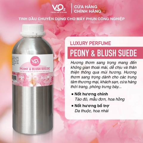 Tinh Dầu Cho Máy Phun Công Nghiệp VO2 Luxury Perfume - Peony & Blush Suede