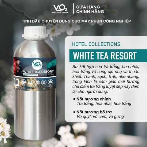 Tinh Dầu Cho Máy Phun Công Nghiệp VO2 Hotel Collection - White Tea