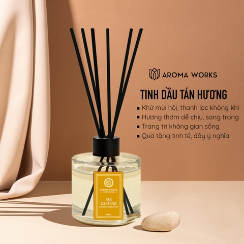 Tán Hương Thơm Phòng Aroma Works 130ml - Luxury Perfume