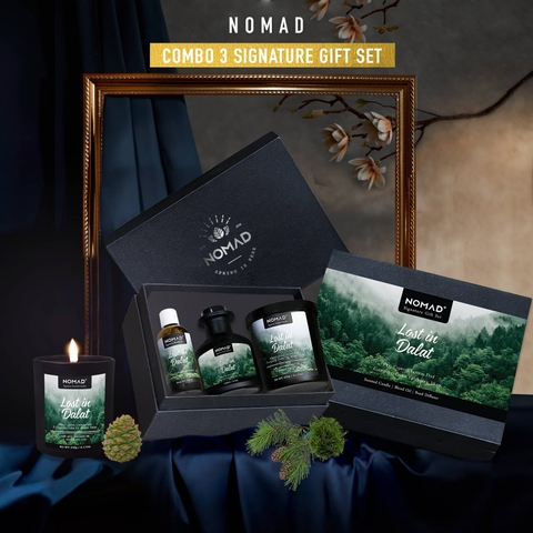 Combo Quà Tặng Nến Thơm, Tán Hương, Tinh Dầu Nomad Signature Gift Set