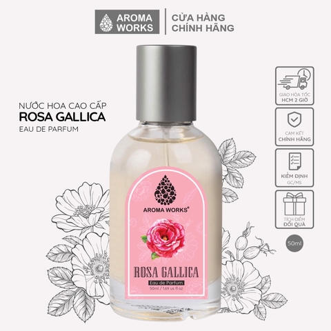 Nước hoa tinh dầu Aroma Works Rosa Gallica Eau De Parfum lưu hương lâu