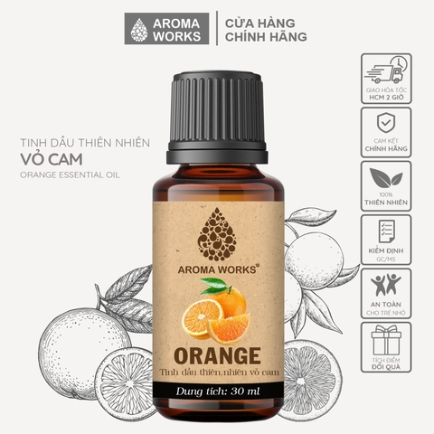 Tinh Dầu Thiên Nhiên Vỏ Cam Aroma Works Essential Oil Orange