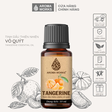 Tinh Dầu Thiên Nhiên Vỏ Quýt Aroma Works Essential Oil Tangerine