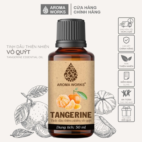 Tinh Dầu Thiên Nhiên Vỏ Quýt Aroma Works Essential Oil Tangerine