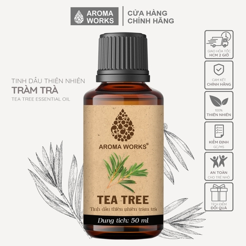 Tinh Dầu Thiên Nhiên Tràm Trà Aroma Works Essential Oil Tea Tree