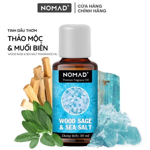 Tinh Dầu Thơm Nomad Premium Fragrance Oil - Wood Sage & Sea Salt