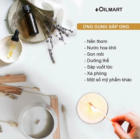 Sáp Ong Tinh Luyện Dạng Viên Oilmart Refined White Beeswax