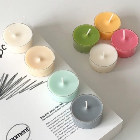 Vỏ Nến Tealight Bằng Nhựa + Tim - Tealight Plastic + Wick