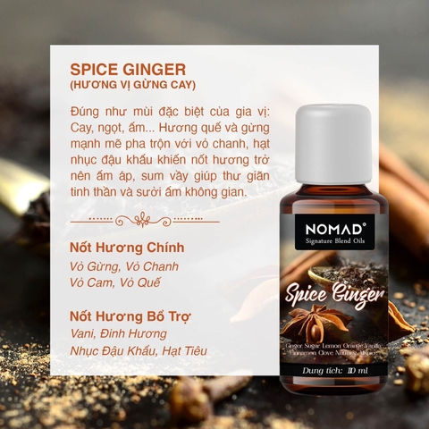 Tinh Dầu Thơm Nomad Signature Blend Oils - Spice Ginger