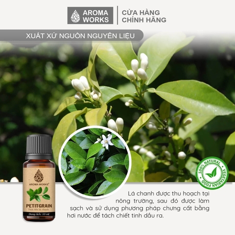 Tinh Dầu Thiên Nhiên Lá Chanh Aroma Works Essential Oil Petitgrain