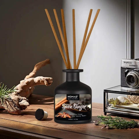 Bộ Tán Hương Que Mây Nomad Reed Diffuser 140ml - Spice Ginger