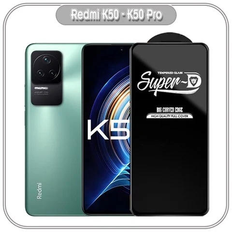 Kính cường lực Super D Xiaomi Redmi K50 - K50 Pro - Full viền Đen MIETUBL