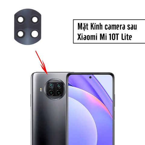 Mặt kính thay thế camera sau cho Xiaomi Mi 10T Lite