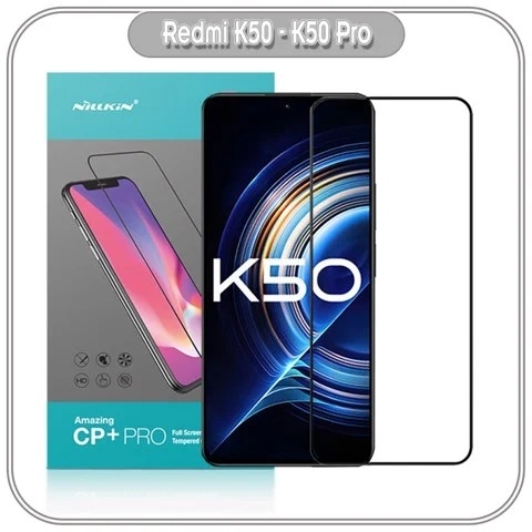 Kính cường lực Nillkin CP+ PRO cho Xiaomi Redmi K50 - K50 Pro FULL viền đen