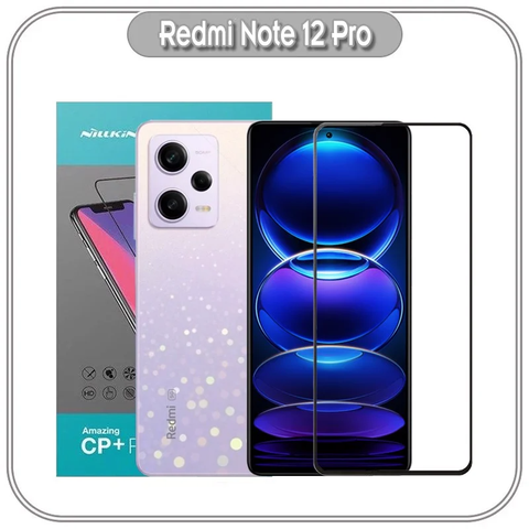 Kính cường lực Nillkin CP+ PRO cho Xiaomi Redmi Note 12 Pro - FULL viền đen