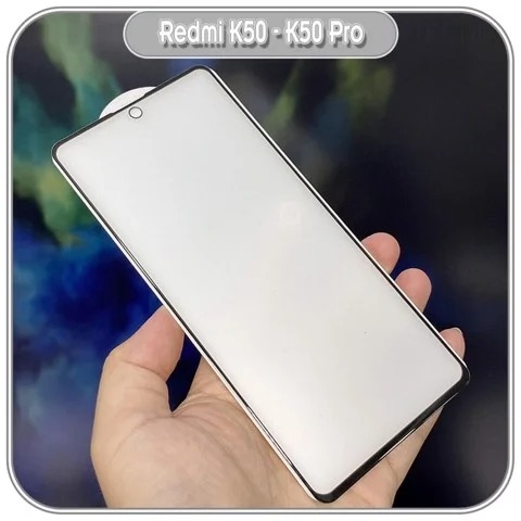 Kính cường lực cho Xiaomi Redmi K50 - K50 Pro nhám chống vân tay Full viền Đen