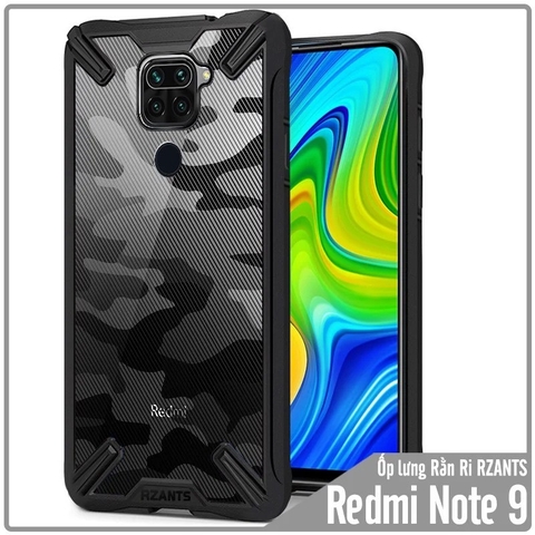 Ốp lưng cho Xiaomi Redmi Note 9 - Redmi 10X 4G chống sốc Rằn Ri RZANTS