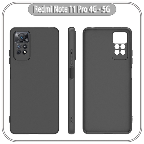 Ốp lưng cho Xiaomi Redmi Note 11 Pro 4G 5G / Note 12 Pro 4G bản quốc tế nhựa dẻo TPU Đen - che camera