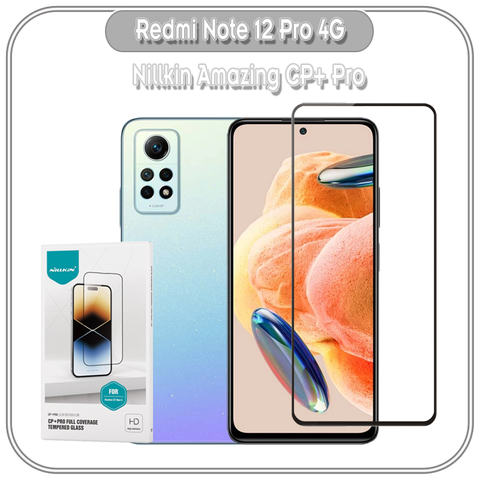 Cường lực Nillkin Amazing CP+ PRO cho Redmi Note 12 Pro 4G, FULL viền đen