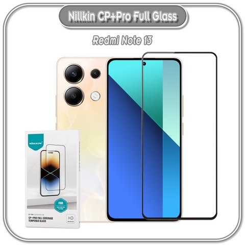 Cường lực Redmi Note 13, Nillkin CP+ Pro full viền đen